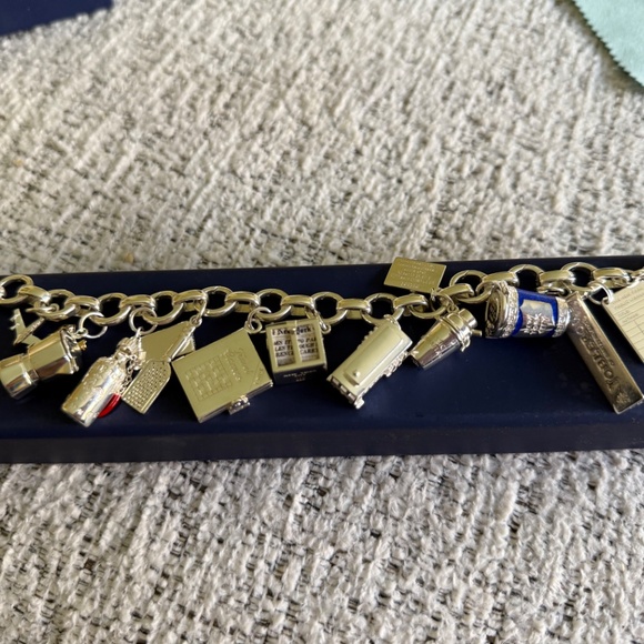 Jet Set Candy Sterling Silver Charm Bracelet. - Picture 3 of 3